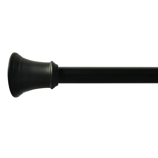at home Black Cone Shower Tension Rod 42-72"