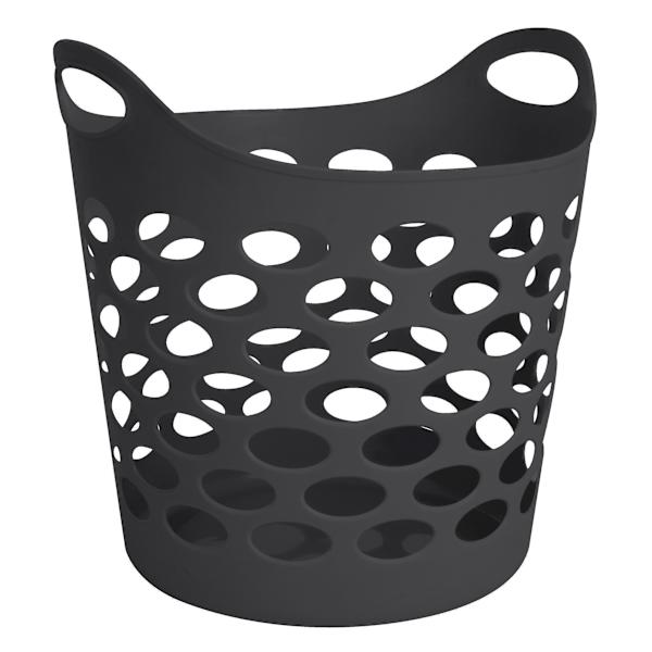 at home Black Flexible Laundry Basket 30l