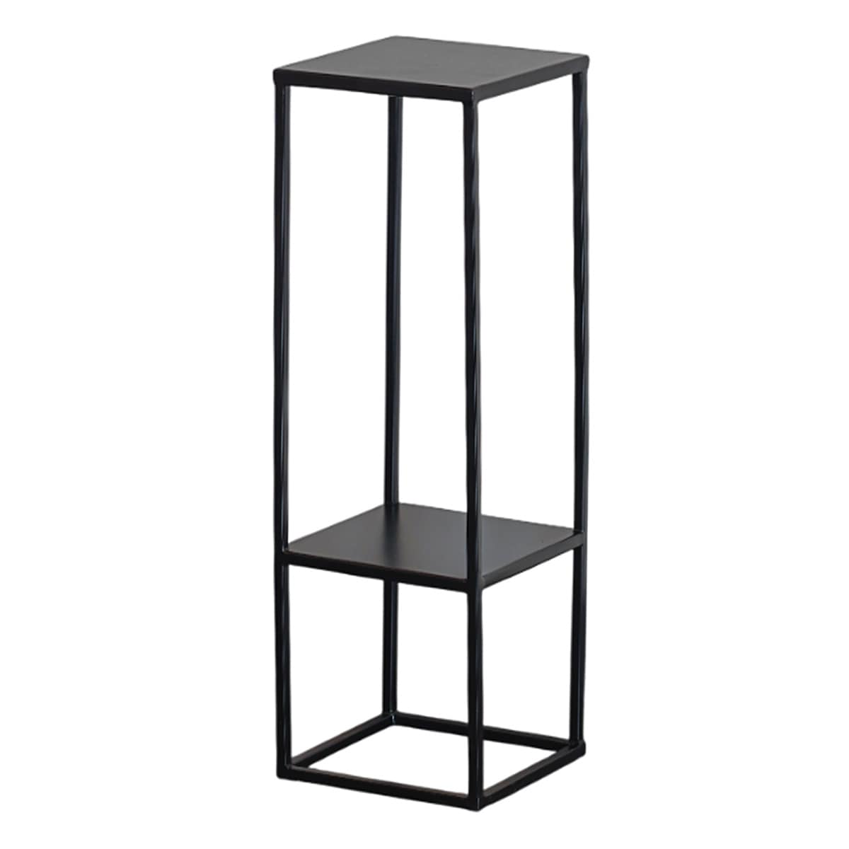 At Home Black Iron Metal Riser 23"