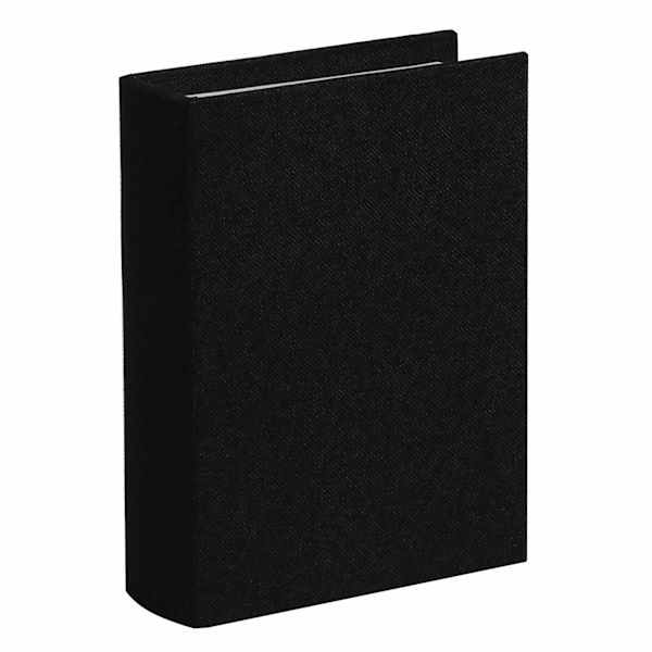 at home Black Linen Book Box 11"