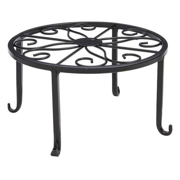 at home Black Metal Star Plant Stand Small