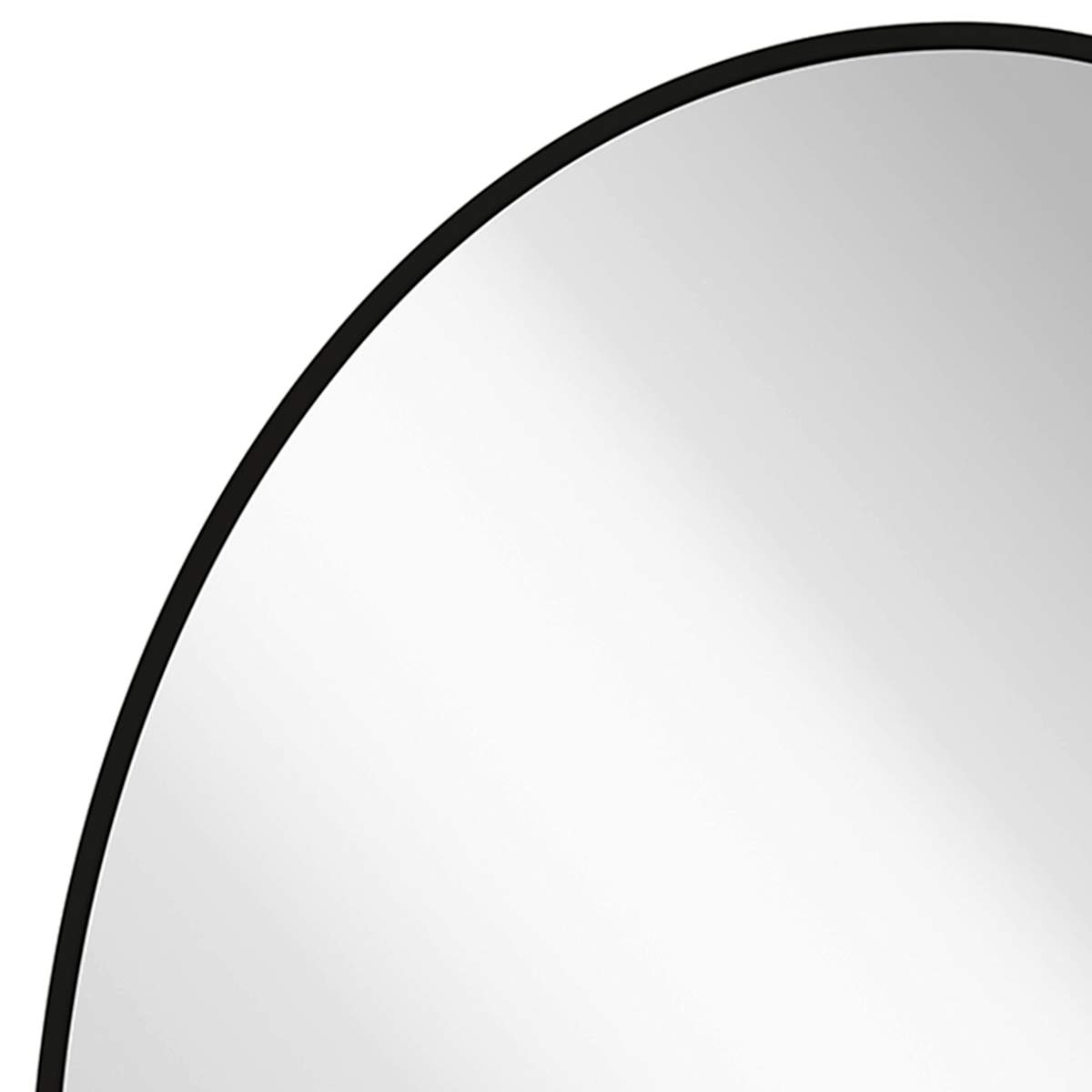 At Home Black Oval Wall Mirror 24x32