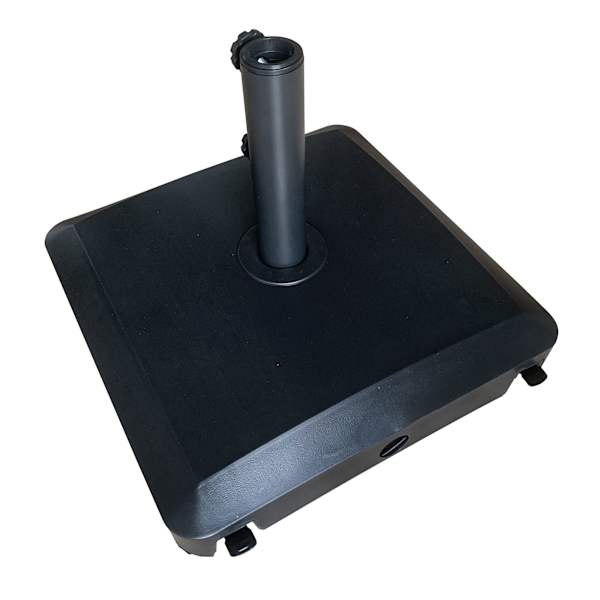 at home Black Patio Umbrella Base with Wheels 53lb
