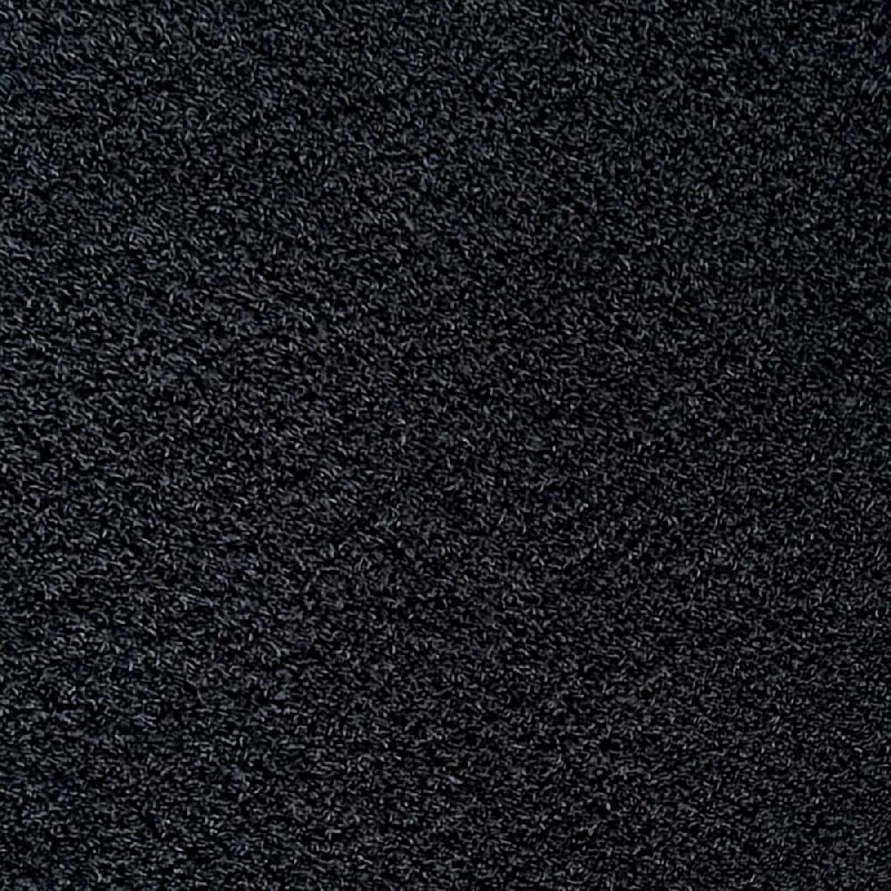At Home Black Shag Bath Rug 16x24
