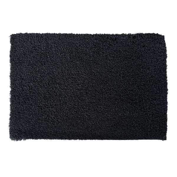 at home Black Shag Bath Rug 16x24