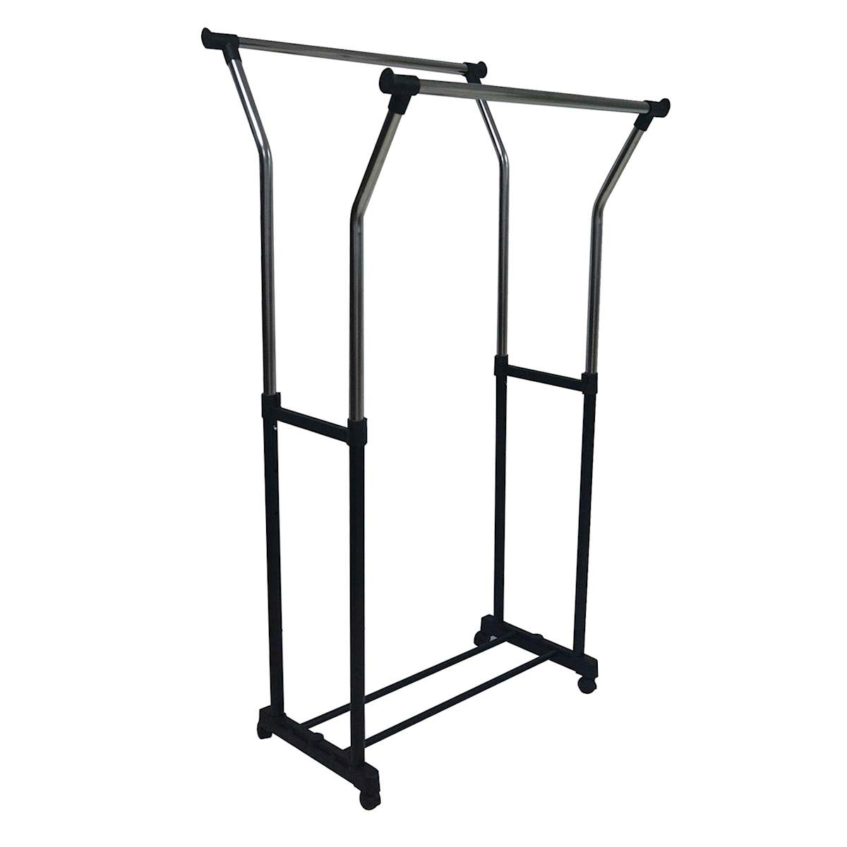 At Home Black & Silver Garment Rack