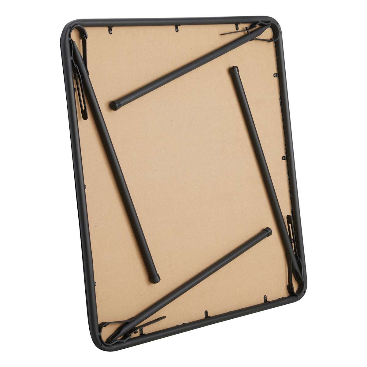 At Home Black Square Folding Table