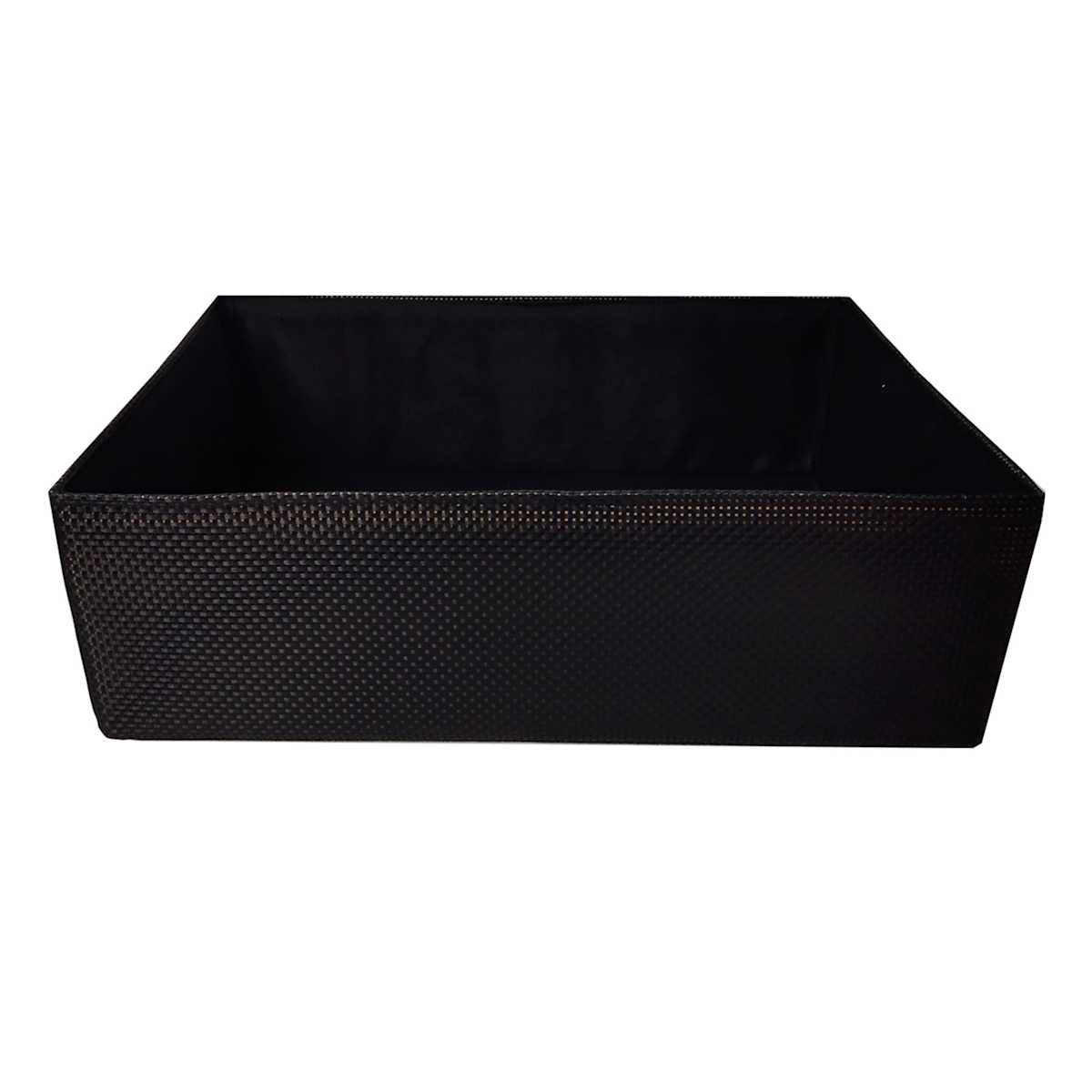 At Home Black Storage Basket Large