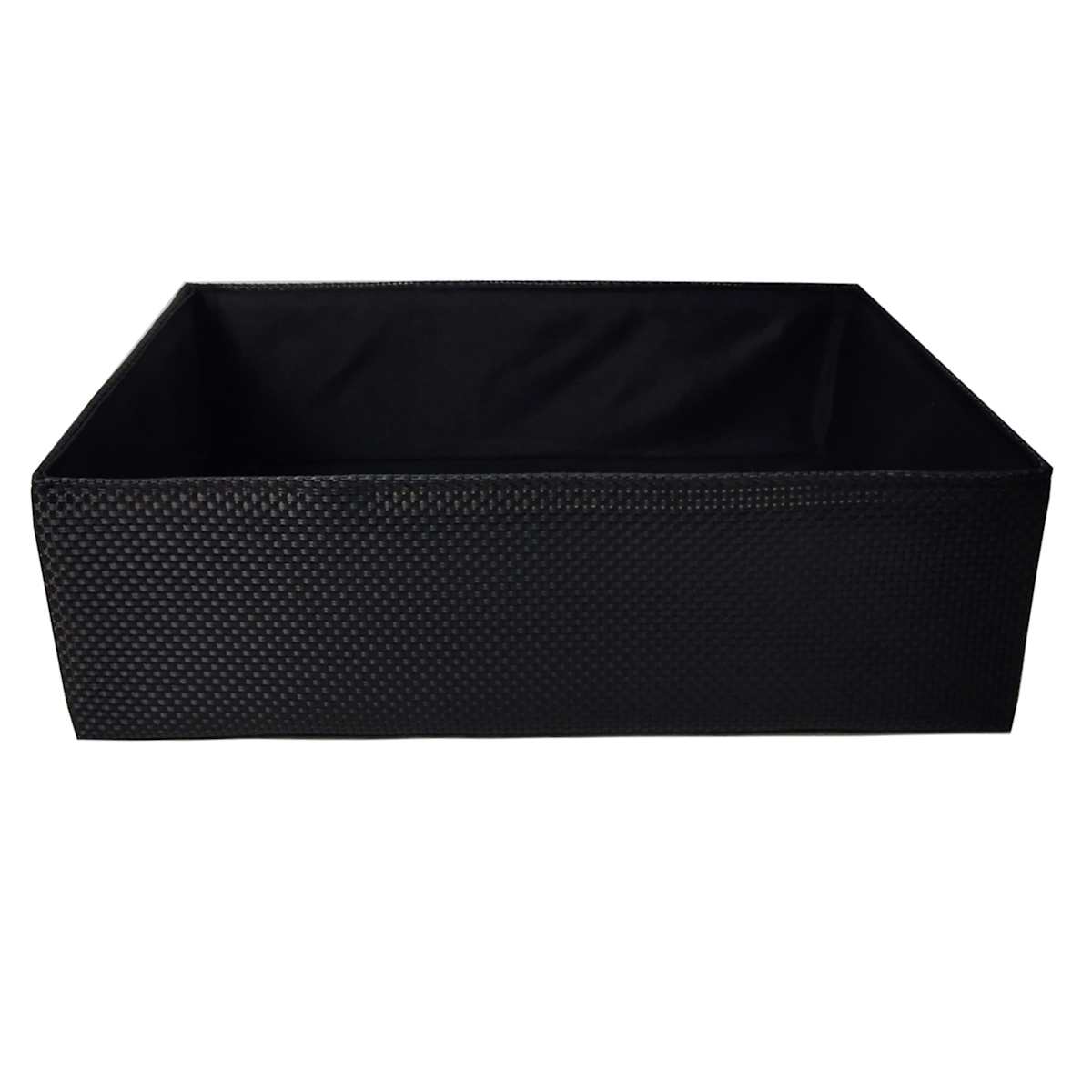 At Home Black Storage Basket Medium