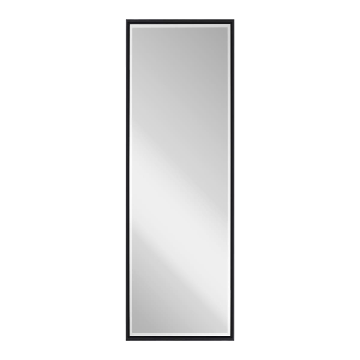 At Home Black Thin Framed Leaner Mirror 24x70