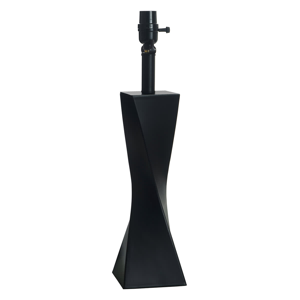 At Home Black Twist Medium Table Lamp 20"