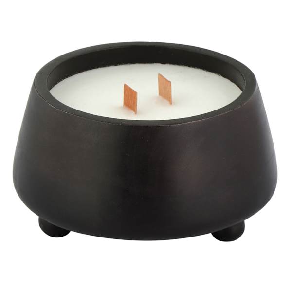 at home Black Wood Wick Citronella Candle 12oz