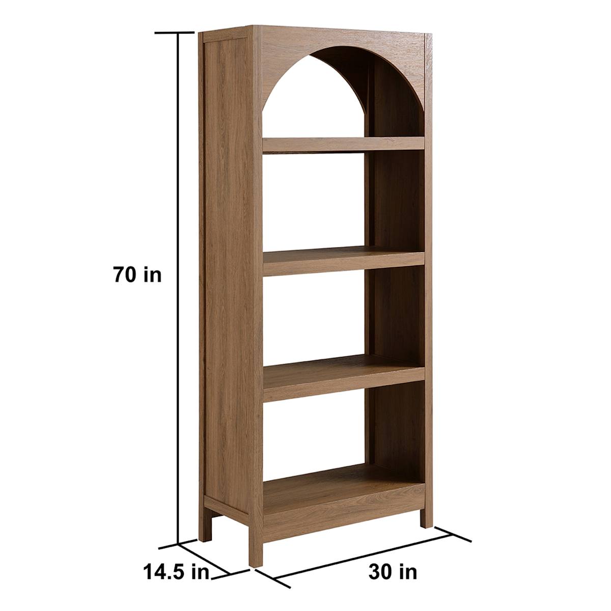 At Home Blair Wooden Shelf Rustic Natural