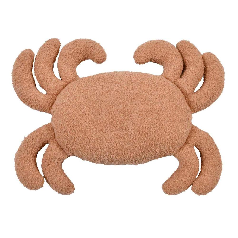 At Home Blue Boucle Crab Shaped Throw Pillow