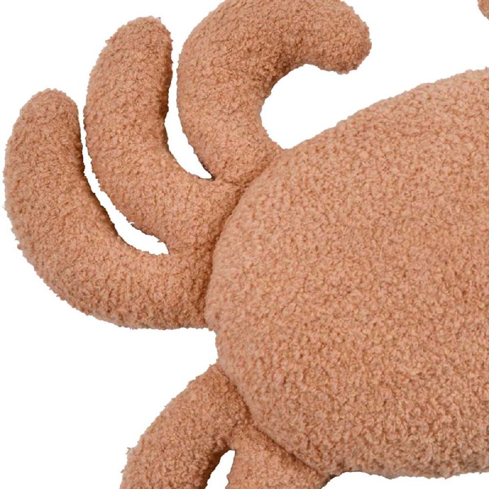 At Home Blue Boucle Crab Shaped Throw Pillow