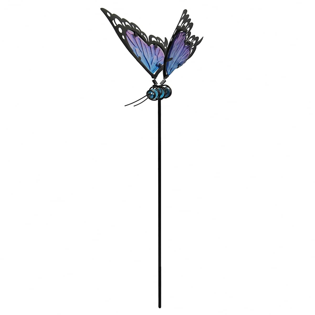 At Home Blue Butterfly Yard Pick 24"