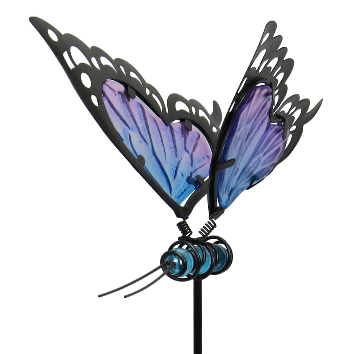 At Home Blue Butterfly Yard Pick 24"