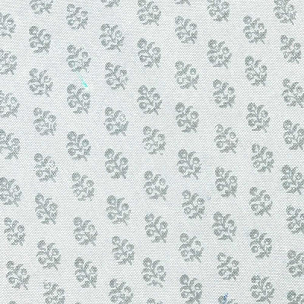 At Home Blue Floral Print Throw Pillow 18"