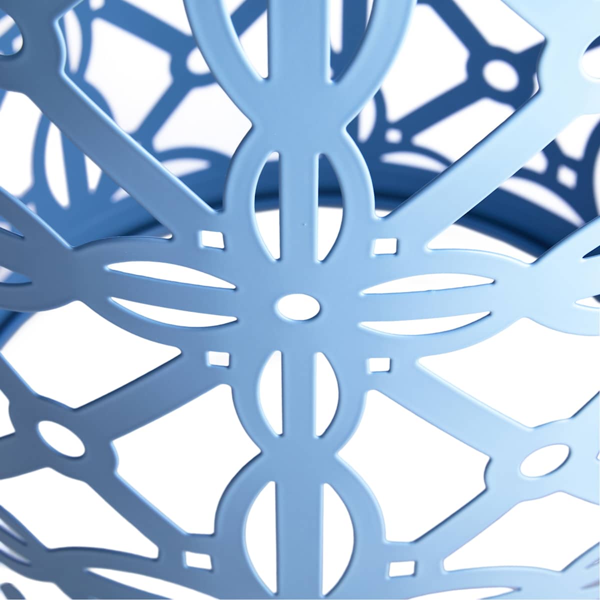 At Home Blue Metal Plant Stand 20"