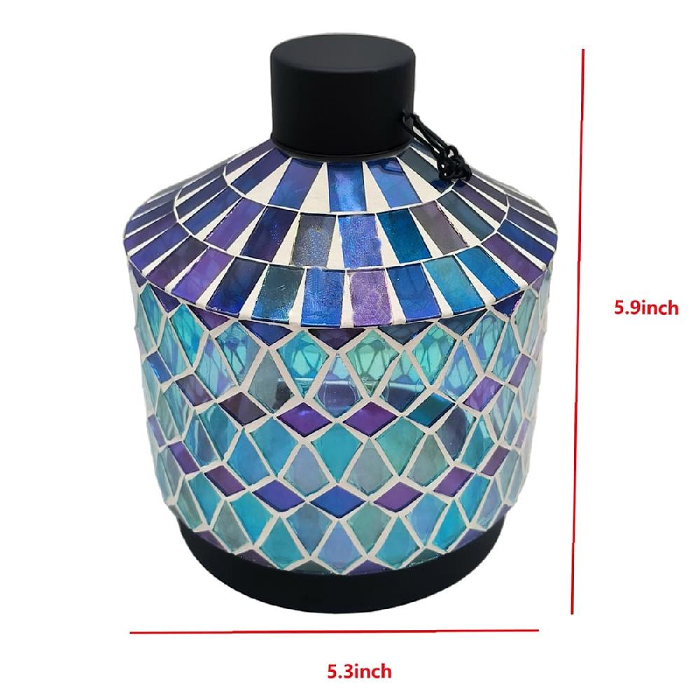 At Home Blue Mosaic Table Torch