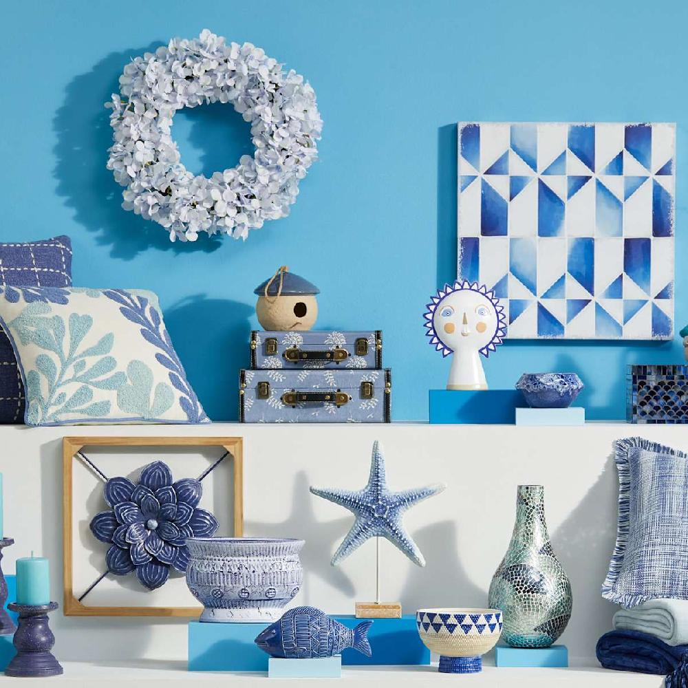At Home Blue Starfish Table Decor