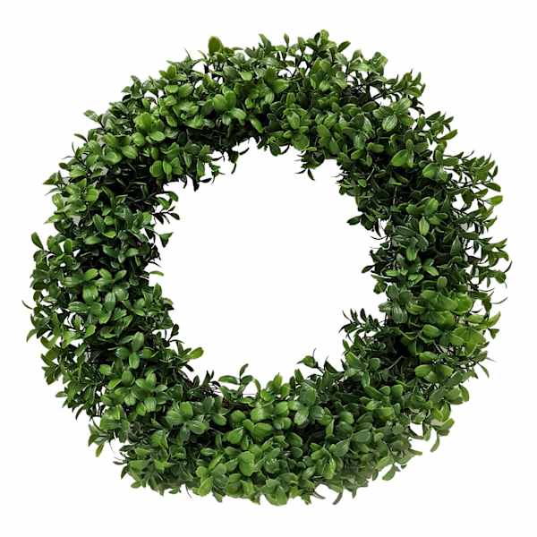 at home Boxwood Wreath 16"