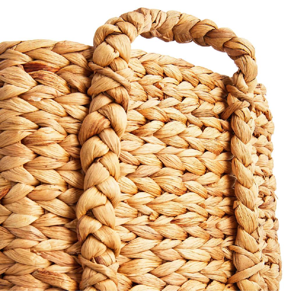 At Home Braided Arrow Weave Storage Basket Large