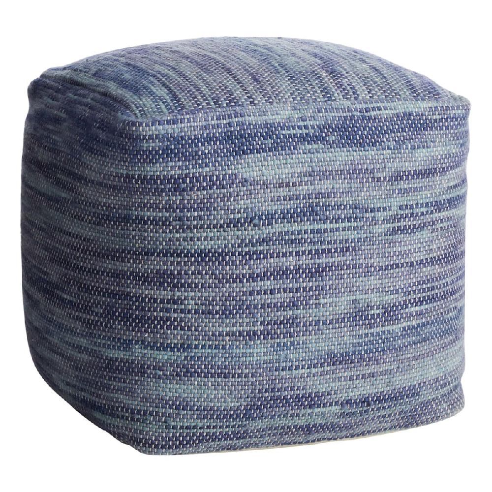 At Home Brayden Pouf Blue