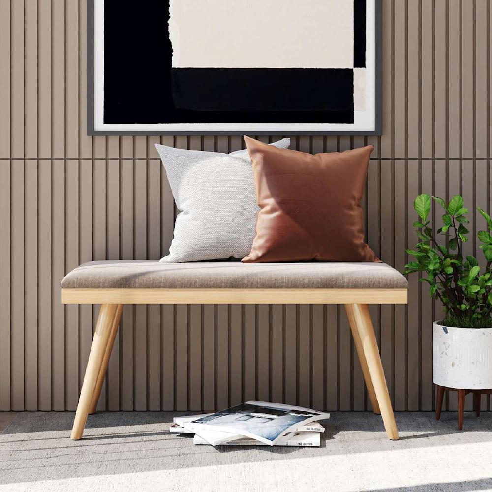 At Home Brooks Wooden Bench Brown