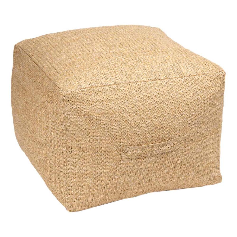 At Home Brown Hermosa Outdoor Pouf 20"
