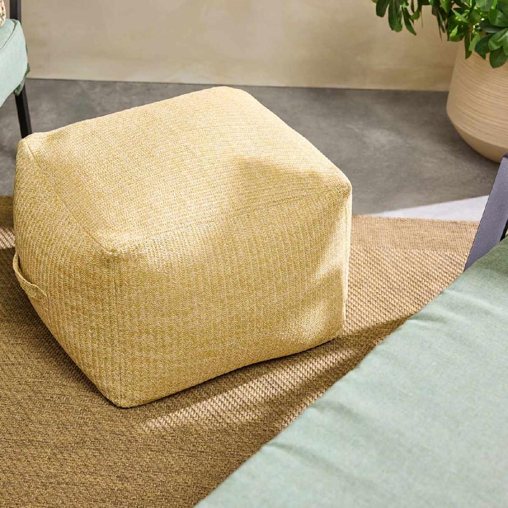 At Home Brown Hermosa Outdoor Pouf 20"