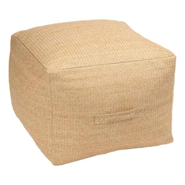 at home Brown Hermosa Outdoor Pouf 20"