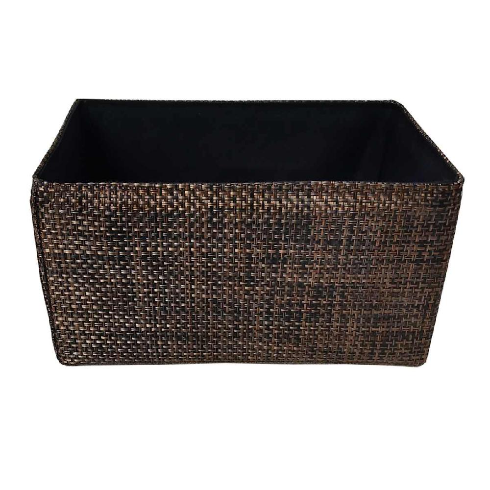 At Home Brown Storage Basket Small