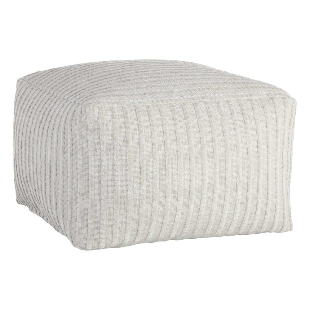 At Home Bubble Dot Pouf Light Grey