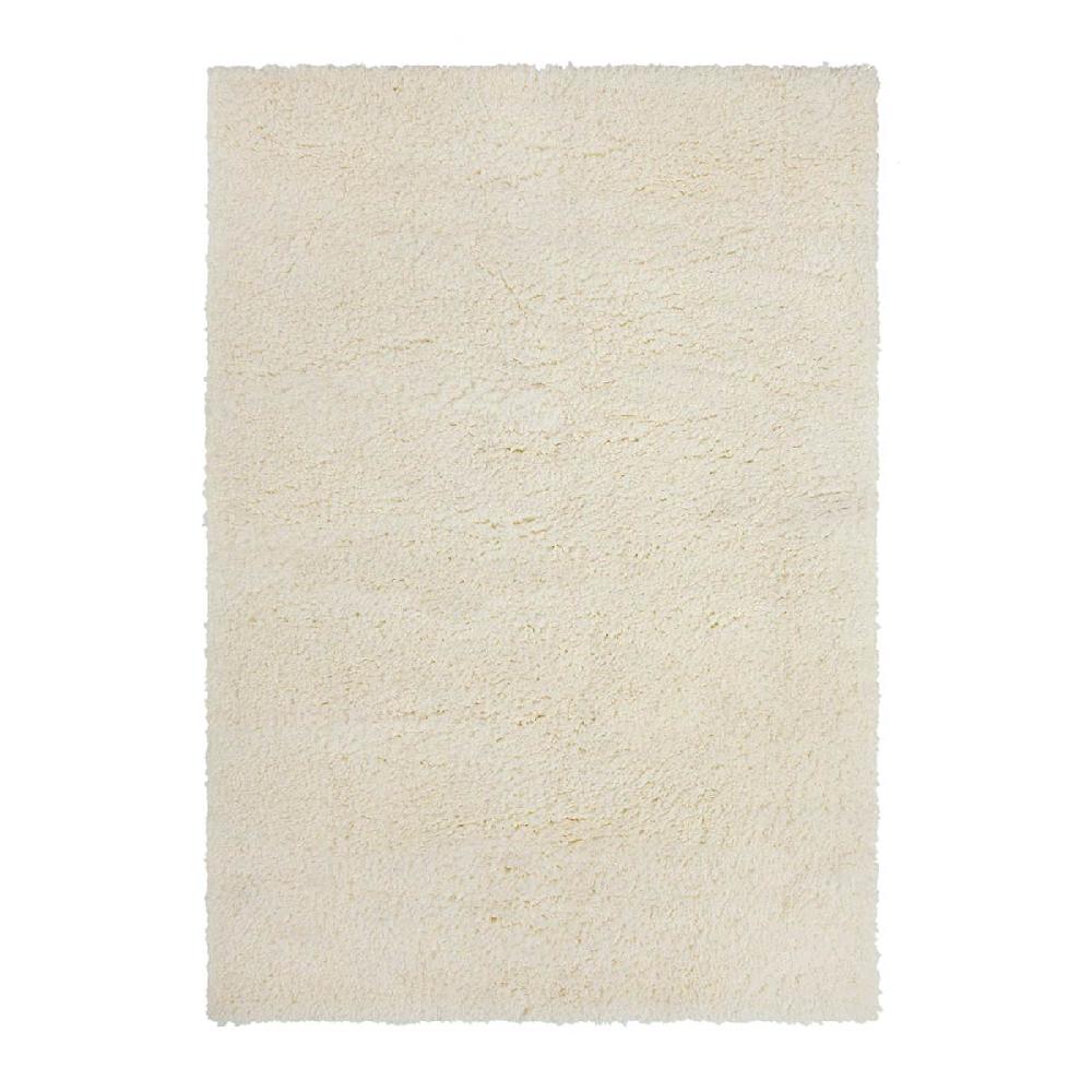 At Home (C195) Kodiak Ivory Shag Area Rug 5x7