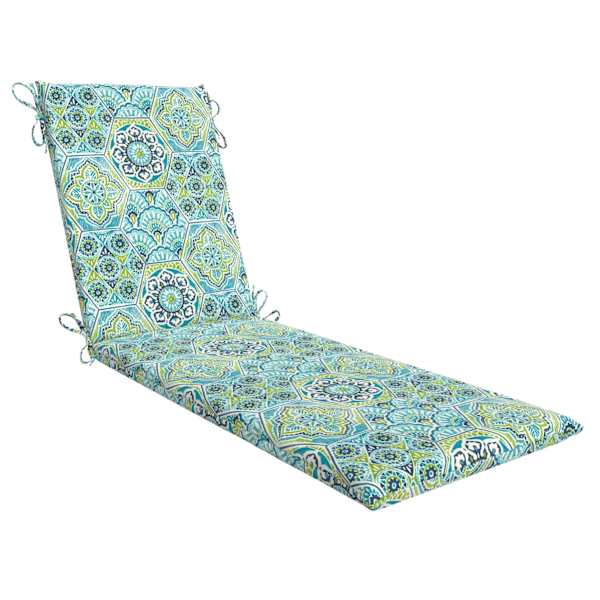 at home Calista Teal Outdoor Chaise Lounge Cushion