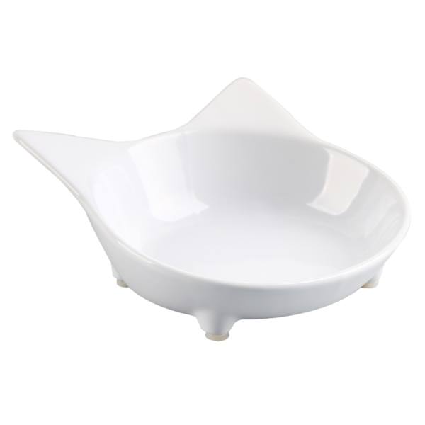 at home Cat Face Saucer 5oz Ceramic