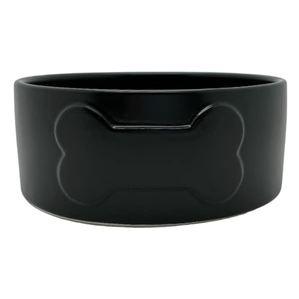 at home Ceramic Dog Bone Water Bowl M 24Oz