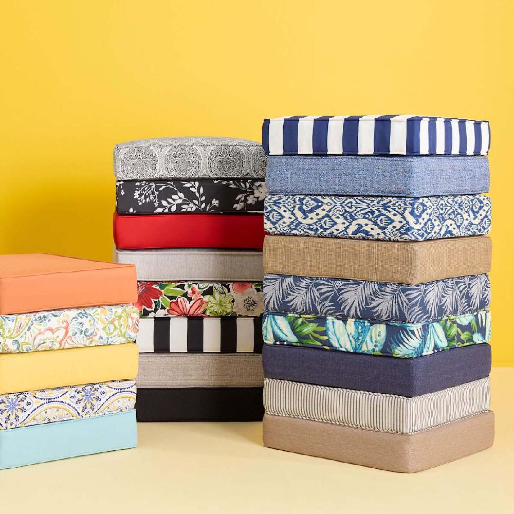 At Home Cherry Canvas Outdoor Deep Seat Cushion