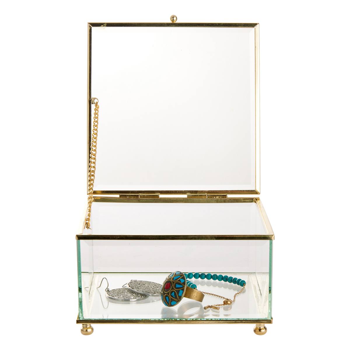 At Home Clear Glass Box 5x3