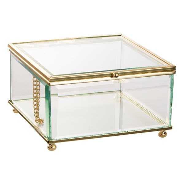 at home Clear Glass Box 5x3