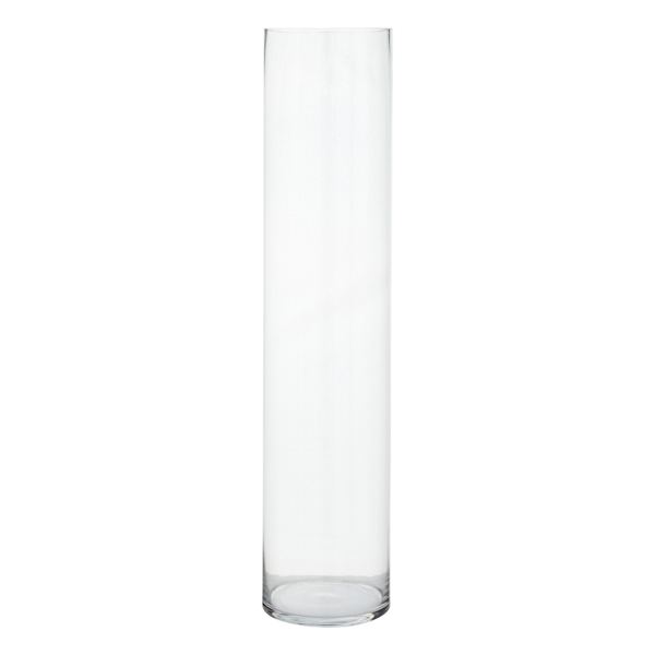 at home Clear Glass Floor Vase 32"