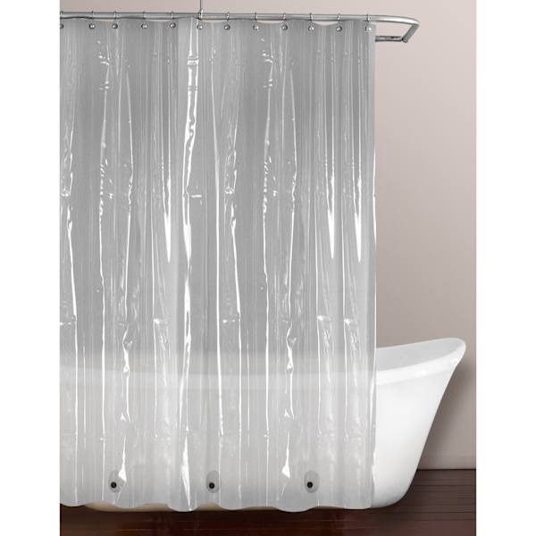 at home Clear Lightweight Shower Liner 72"