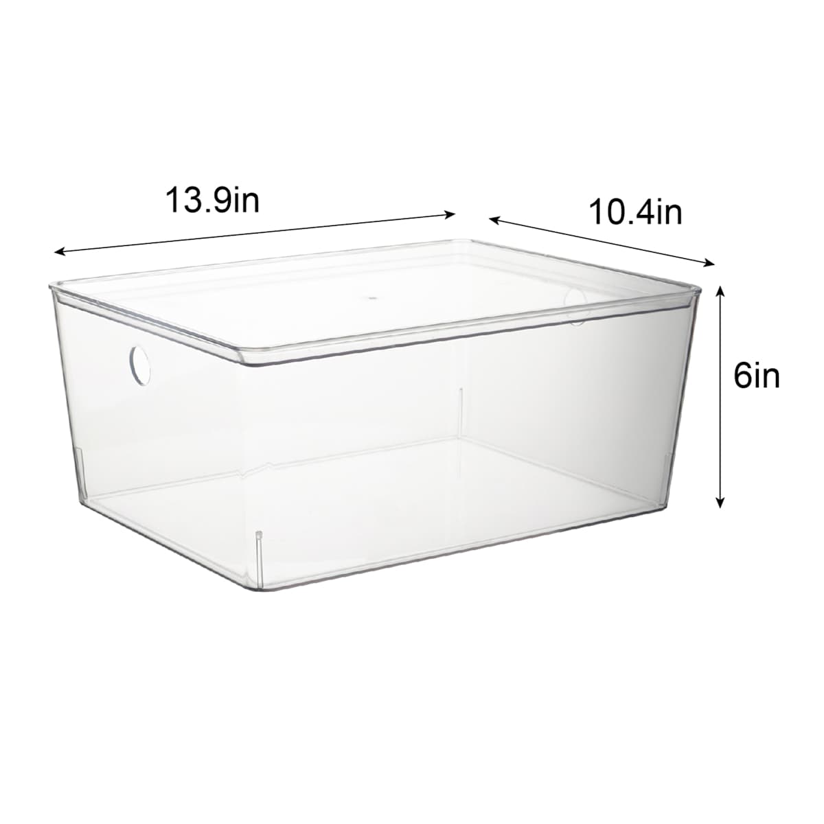 At Home Clear Storage Container 12l