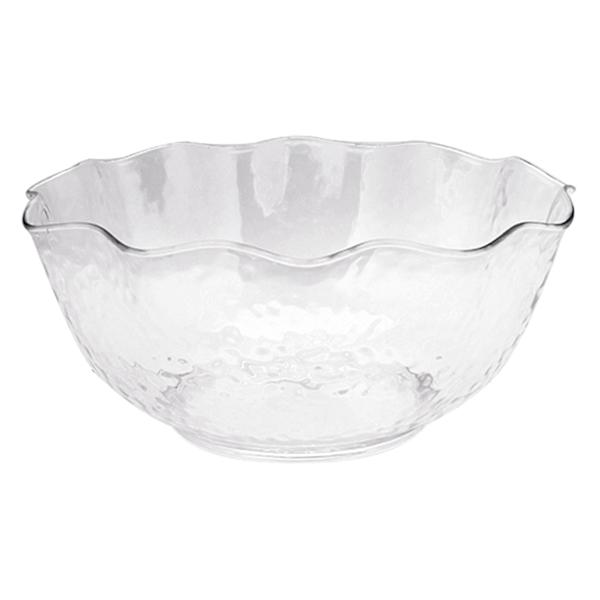 at home Clear Wave Rim Acrylic Serving Bowl Large