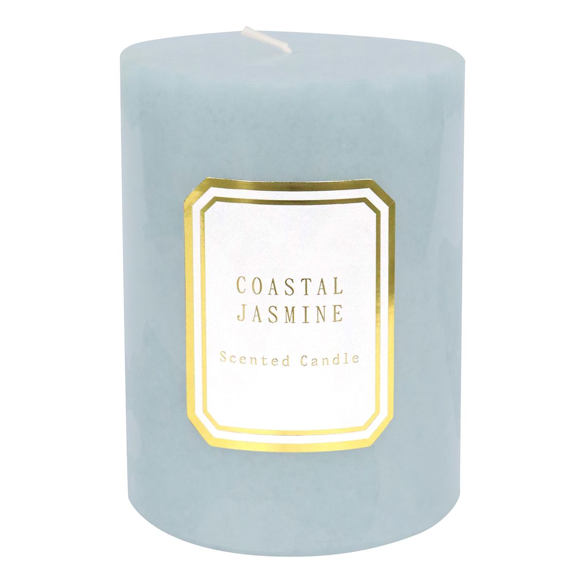 At Home Coastal Jasmine Scented Pillar Candle 3x4