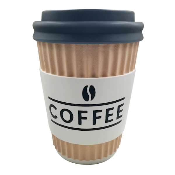 at home Coffee Cup Outdoor Garden Statue 19"