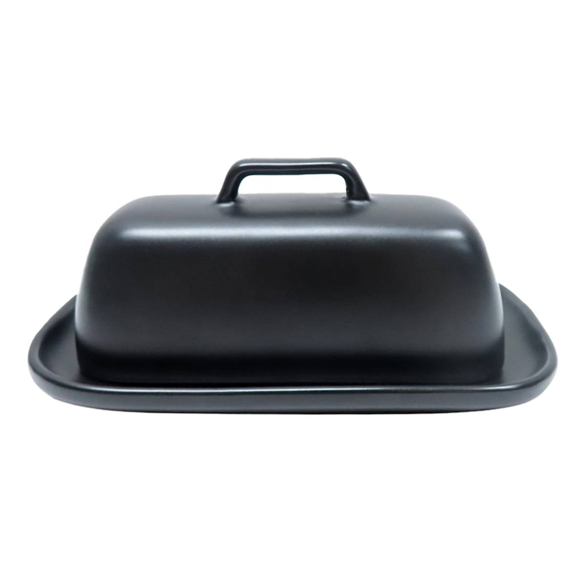 At Home Crosby St. Black Butter Dish
