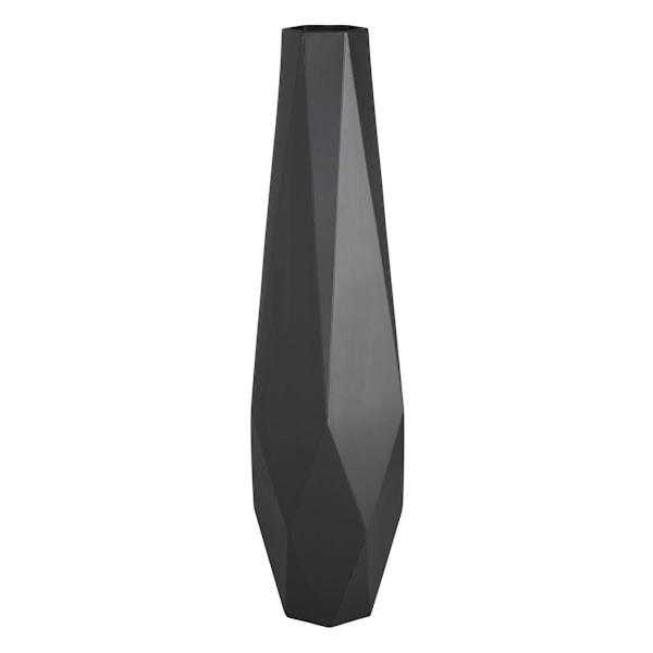 at home Crosby St. Black Geo Floor Vase 36"