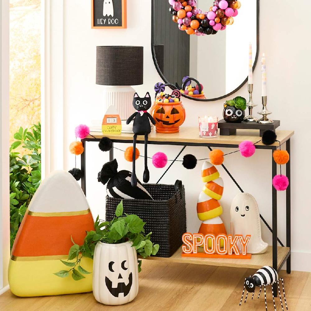 At Home Crosby St. Black Oval Wall Mirror 24x38